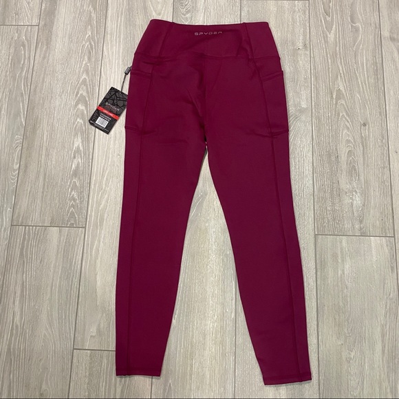 Spyder Pants & Jumpsuits Spyder Active Magenta Fleece Lined High